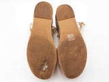 Valentino Garavani Vlogo Calfskin Cut Out Wedge Sandals Size 7.5 Sd0726lzxdu
