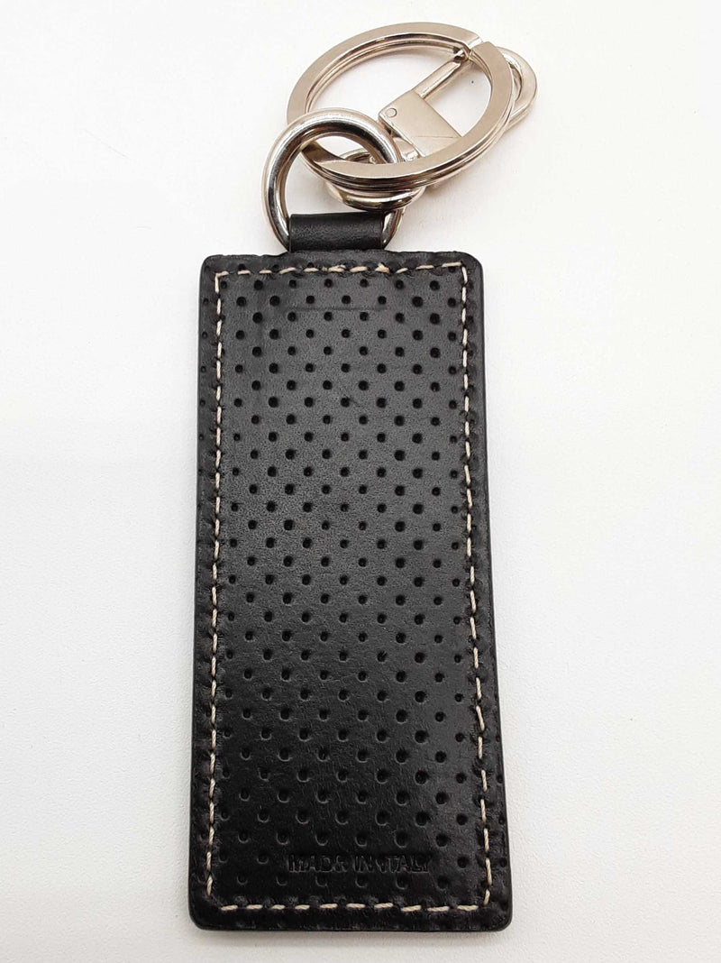 Ferrari Black Leather Keychain Do0825rxde