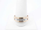 0.35 Cttw Channel-set Diamond & 10k Yellow Gold Ring 6.4 Grams Size 11.25 Fw0726wrzdu