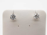 2.02 Cttw Lab Grown Diamonds 14k Wg 1.1g Screw Back Stud Earrings Do0826poxde