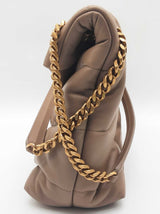 Yves Saint Laurent Ysl Loulou Beige Puffer Leather Shoulder Bag Do0925sxzde