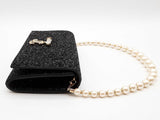 Jimmy Choo Black Glitter Bohemia Shoulder Bag Sd0626ozxde