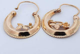 14k Yellow Gold Hoop Earrings 3.6 Grams Eb0526owode