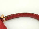 Hermes Kelly 28 Rouge Garance Clemence Gold Hardware Shoulder Bag Do0824elxzde