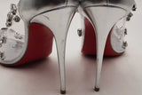 Christian Louboutin Degraqueen Metallic Silver Pumps Size 39.5 Eb0125lrxsa