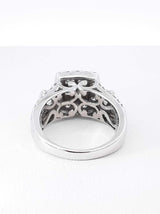 2.19 Cttw Diamond & 14k White Gold Engagement Ring 8.4g Size 7. 5 Fw0426irzdu