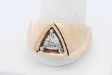 1.0ctw Trillion Cut Diamond Ring 14k Yellow Gold 18.5g Size 11.25 Eb0426wxxzdu