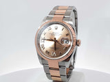 Rolex Datejust 36mm Stainless Steel 18k Everose Gold  Watch Sd0725lozxzsa