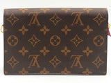 Louis Vuitton Monogram Flore Chain Wallet Brown Aa0126rzxsa
