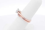 0.55ctw Princess Cut Diamond Ring In 14k Rose Gold & 14k Rose Gold Wedding Band 4.8 Grams Size 6.25 Eb0625lxxzsa
