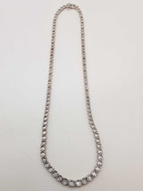 Natural Diamonds 0.925 Sterling Silver 25.8g Chain 18 In Do0826wrde