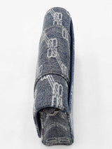 Balenciaga Denim Bb Monogram Hourglass Shoulder Bag Eb1025wrxdu