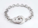 Tiffany & Co. 1837 Interlocking Circles 925 Bracelet 21 Grams 6 Inch Fw0426lrxdu