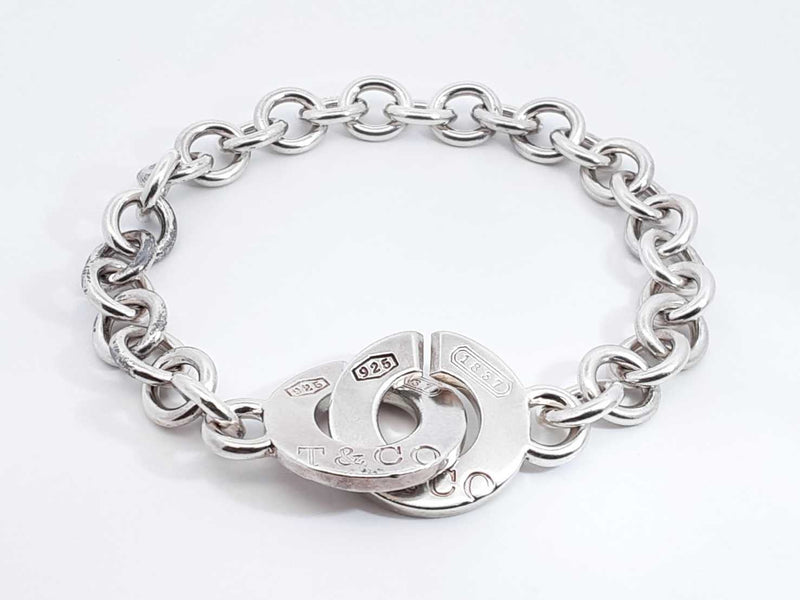 Tiffany & Co. 1837 Interlocking Circles 925 Bracelet 21 Grams 6