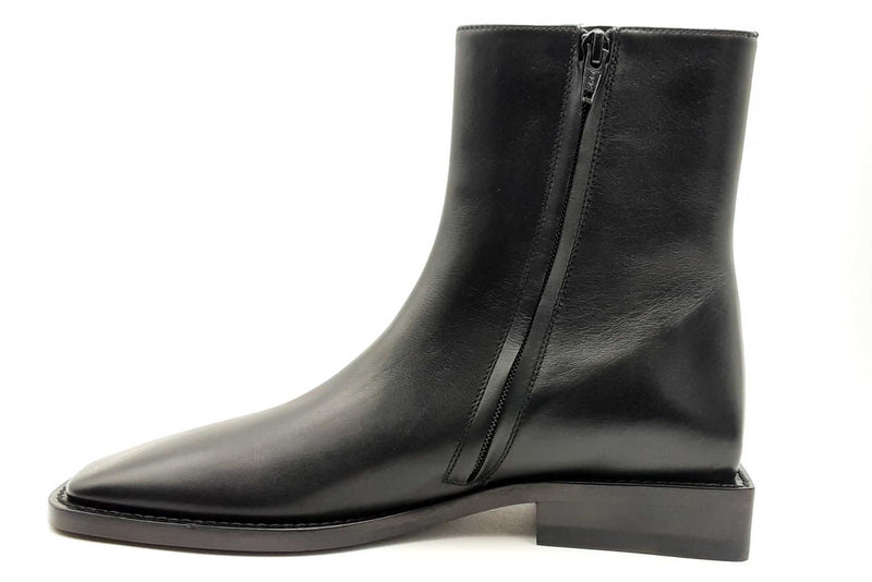 Balenciaga Square Bb Rim Black Leather Boots Size 39 Eb0423oxzsa