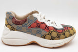 Gucci Monogram Multicolor Canvas Rhyton Sneakers Gucci Size 8 Eb0626lxzde