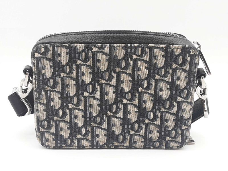 Christian Dior Zipped Pouch With Strap Dior Oblique Jacquard Sd0725czxde