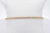 0.77cttw Diamond Tennis Bracelet In 14k Yellow Gold 5.3 Grams 7 Inch Eb0626poxsa