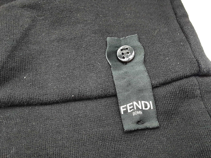 Fendi Black Cotton Zip Up Jacket Size Italian Xxxl Do0925lxzde