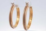 18k Yellow Gold Hoop Earrings 6.2 Grams Eb0726iorsa