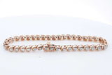 Approx. 0.4ctw Diamond Tennis Bracelet 10k Yellow Gold 10.7 Grams Ebeb1024orxsa