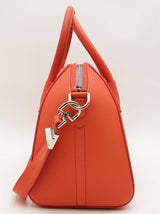 Givenchy Orange Sugar Goatskin Leather Antigona Top Handle Bag Eb0926rxzsa