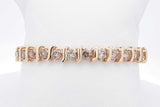 5.8cttw Diamond S Link Bracelet 14k Yellow Gold 21.4 Grams 7.25 Inch Eb726lcxzsa