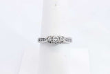 Approx. 0.41ctw Diamond Ring In 14k White Gold 2.6 Grams Size 7.5 Eb0924lwxsa