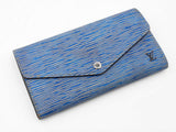 Louis Vuitton Sarah Wallet In "Blue Denim" Epi Leather Fw1026lordu