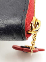 Louis Vuitton Blooming Flower Clemence Wallet In Navy Blue Monogram Empreinte Leather Fw0726lwrdu