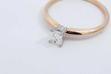 0.26ctw Princess Cut Diamond 14k Yellow Gold Ring 1.8 Grams Size 7 Eb0526opxdu
