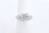 Approx. 0.75ctw Princess Cut Diamond Ring Platinum 7.7 Grams Size 6 Eb0924prxdu