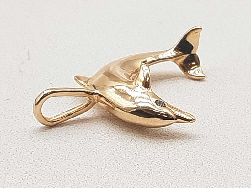 14k Yellow Gold 5.1g Dolphin Pendant Do1224orrde