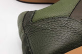 Burberry Olive Green Leather & Mesh Sneakers Size 41 Eb0526crsa
