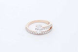 1.0cttw Lab Grown Diamond Ring In 14k Yellow Gold 3.7 Grams Size 7 Eb0726ixzde