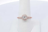 0.55ctw Center Diamond Ring In 14k Rose Gold 3.4 Grams Size 8 Eb1125lwrxdu