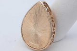 14k Yellow Gold Pear Shaped Pendant 5.4 Grams Eb0426wxzde