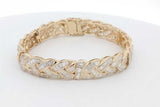 8.4cttw Diamond Bracelet In 14k Yellow Gold 34.6 Grams Eb1026wrxzsa