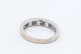 0.18ctw Diamond Ring In 14k White Gold 3.5 Grams Size 5.5 Eb0625loxdu