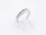1.0 Ctw Channel-set Diamond & 18k White Gold Ring 4 Grams Size 5 Fw0925osrdu