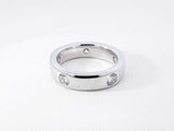 0.65 Cttw Diamond & 14k White Gold Anniversary Ring 6.3 Grams Size 4 Fw0226iszdu