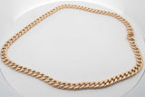 18k Yellow Gold Concave Curb Chain Necklace 45.3 Grams 20.5 Inch Eb0426ollrsa