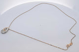 0.18cttw Diamond Two Tone 14k Gold Pendant Necklace 4.4 Grams 18 In Eb0226loxdu