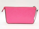 Christian Louboutin Loubila Pink Embossed Leather Clutch Bag Sd0726lzxde