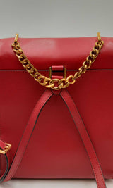 Michael Kors Mindy Red Leather Backpack Eb0424irdu