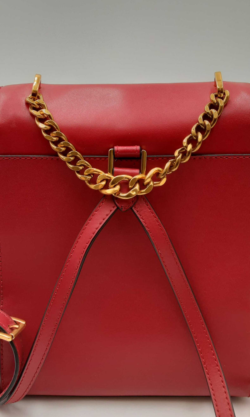 Michael Kors Mindy Red Leather Backpack Eb0424irdu