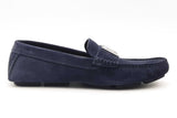 Dolce & Gabbana Navy Blue Suede Driver Loafers Size 11 Eb1124crsa