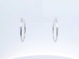 0.56 Cttw Diamond & 14k White Gold Inside Out Hoop Earrings 3.4 Grams Fw0726ozxdu
