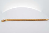 23k Yellow Gold Macaroni Link Bracelet 30.3 Grams 6.25 Inch Eb0526wxxzsa