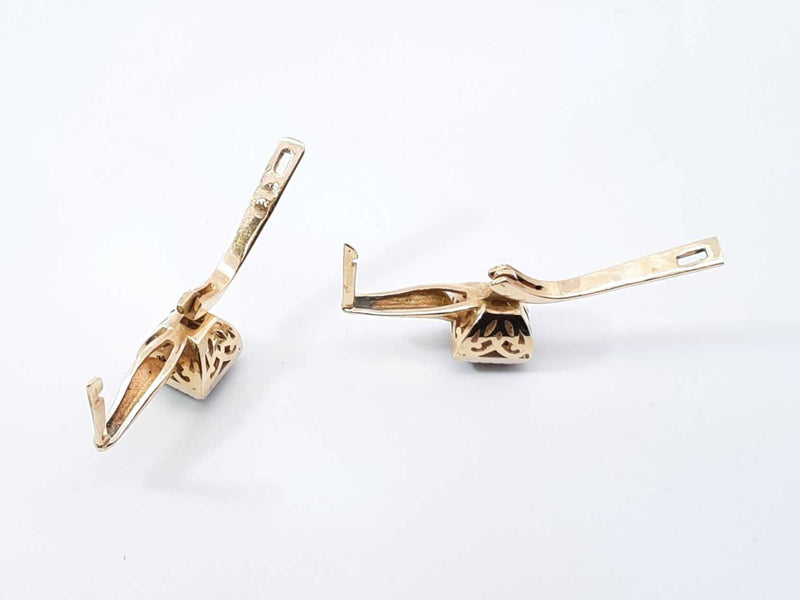 0.18 Cttw Diamond & 14k Yellow Gold Leverback Earrings 4.6 Grams Fw0925ocrdu